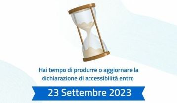 Vai alla notizia Dichiarazione di accessibilità: pubblicazione entro il 23 settembre per le PA e le grandi imprese