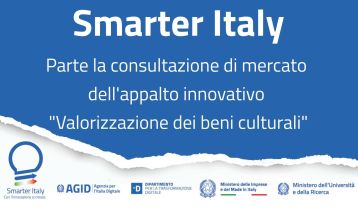 Vai alla notizia Consultazione preliminare di mercato su appalto innovativo per valorizzazione beni culturali