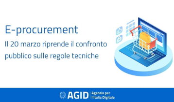 Vai alla notizia E-procurement: riprende il 20/03 il confronto pubblico sulle regole tecniche