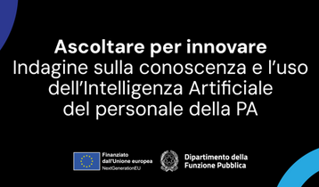 Vai alla notizia In corso un'indagine rivolta a tutti i dipendenti pubblici su conoscenza e uso dell'IA