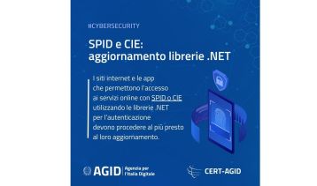 Vai alla notizia SPID e CIE: importante aggiornamento per i fornitori di servizi che utilizzano le librerie .NET