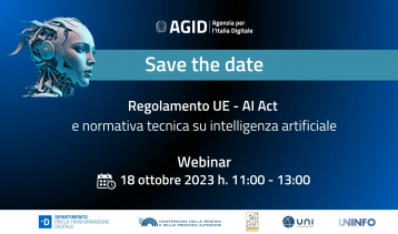 Vai alla notizia 18/10 - Evento “Regolamento UE – AI Act e normativa tecnica sull’intelligenza artificiale”